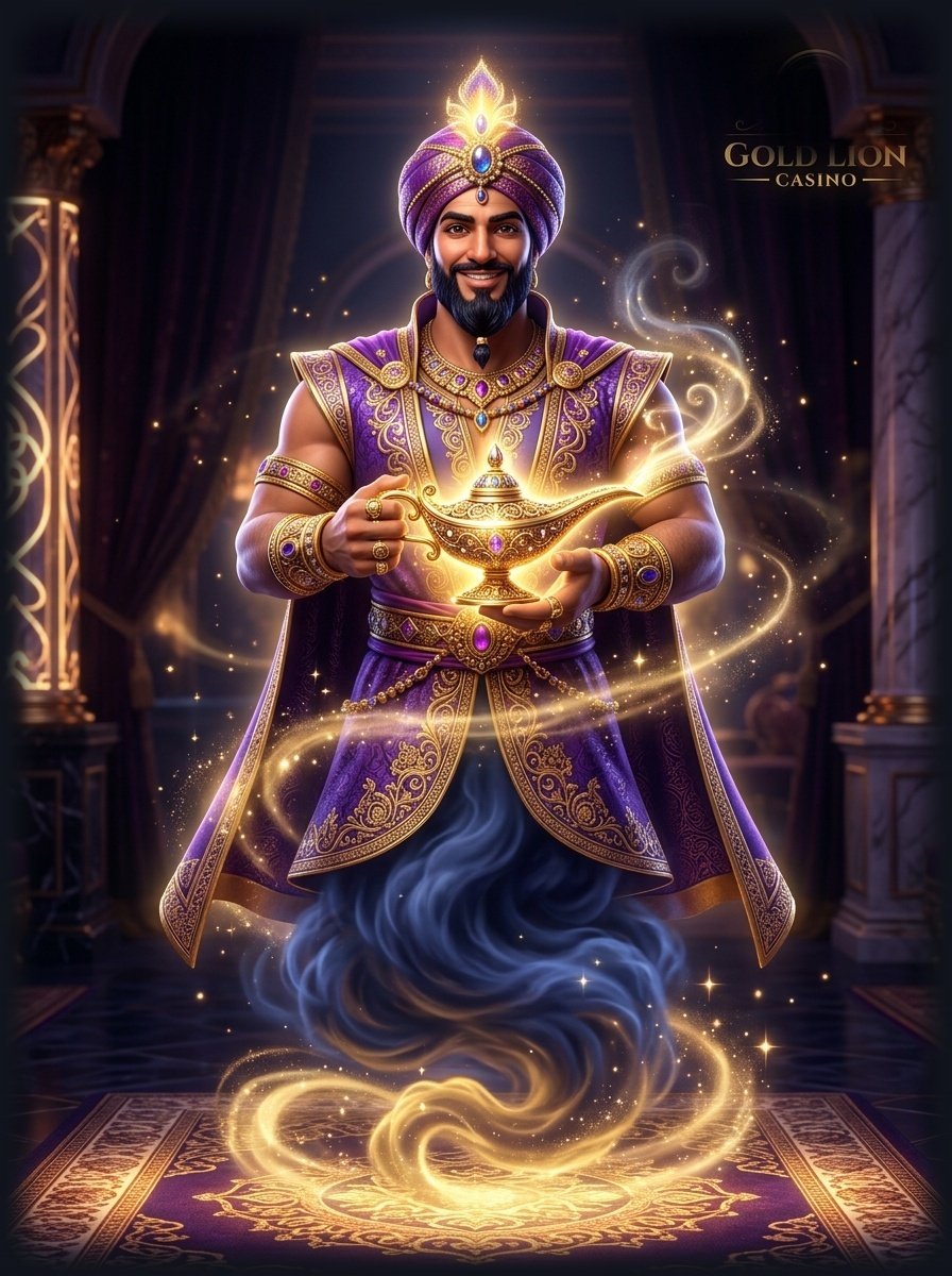 Lucky Genie with Lamp